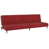 Dvivietė sofa-lova, raudonojo vyno spalvos, aksomas