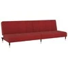 Dvivietė sofa-lova, raudonojo vyno spalvos, aksomas