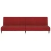 Dvivietė sofa-lova, raudonojo vyno spalvos, aksomas