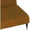 Dvivietė sofa-lova, rudos spalvos, aksomas