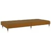 Dvivietė sofa-lova, rudos spalvos, aksomas