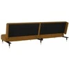 Dvivietė sofa-lova, rudos spalvos, aksomas