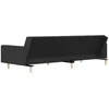 Dvivietė sofa-lova su dvejomis pagalvėmis, pilka, audinys