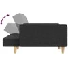 Dvivietė sofa-lova su dvejomis pagalvėmis, pilka, audinys
