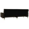 Dvivietė sofa-lova su dvejomis pagalvėmis, taupe, audinys