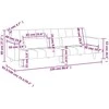 Dvivietė sofa-lova su dvejomis pagalvėmis, taupe, audinys