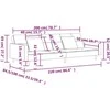 Dvivietė sofa-lova su dvejomis pagalvėmis, kreminė, audinys
