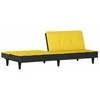 Dvivietė sofa-lova, šviesiai geltonos spalvos, audinys