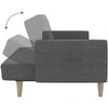 Dvivietė sofa-lova, šviesiai pilkos spalvos, audinys
