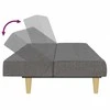 Dvivietė sofa-lova, šviesiai pilkos spalvos, audinys