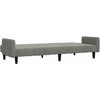 Dvivietė sofa-lova, šviesiai pilkos spalvos, aksomas