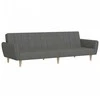 Dvivietė sofa-lova, šviesiai pilkos spalvos, audinys