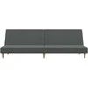 Dvivietė sofa-lova, šviesiai pilkos spalvos, audinys