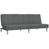 Dvivietė sofa-lova, šviesiai pilkos spalvos, audinys