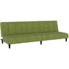 Dvivietė sofa-lova, šviesiai žalios spalvos, aksomas