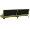 Dvivietė sofa-lova, šviesiai žalios spalvos, aksomas