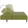 Dvivietė sofa-lova, šviesiai žalios spalvos, aksomas
