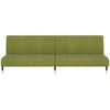Dvivietė sofa-lova, šviesiai žalios spalvos, aksomas
