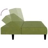 Dvivietė sofa-lova, šviesiai žalios spalvos, aksomas