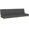 Dvivietė sofa-lova, tamsiai pilkos spalvos, audinys