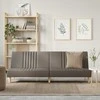 Dvivietė sofa-lova, taupe spalvos, audinys