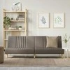 Dvivietė sofa-lova, taupe spalvos, audinys