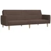 Dvivietė sofa-lova, taupe spalvos, audinys