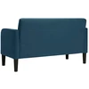 Dvivietė sofa, mėlyna, 109 cm, aksomas