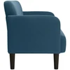 Dvivietė sofa, mėlyna, 109 cm, aksomas
