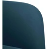 Dvivietė sofa, mėlyna, 109 cm, aksomas