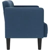 Dvivietė sofa, mėlyna, 111 cm, audinys