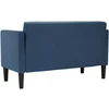 Dvivietė sofa, mėlyna, 111 cm, audinys