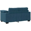 Dvivietė sofa, mėlyna, 160x77x82 cm, aksomas