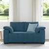 Dvivietė sofa, mėlyna, 160x77x82 cm, aksomas