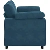 Dvivietė sofa, mėlyna, 160x77x82 cm, aksomas
