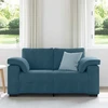 Dvivietė sofa, mėlyna, 160x77x82 cm, aksomas