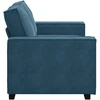 Dvivietė sofa, mėlyna, 160x78x84 cm, aksominis