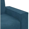 Dvivietė sofa, mėlyna, 160x78x84 cm, aksominis