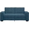 Dvivietė sofa, mėlyna, 180x78x84 cm, aksomas