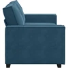 Dvivietė sofa, mėlyna, 180x78x84 cm, aksomas