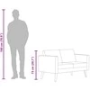 Dvivietė sofa, mėlyna, audinys