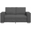 Dvivietė sofa Pilka 160 cm Dirbtinė oda