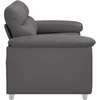 Dvivietė sofa, pilka, 160x81x84 cm, dirbtinė oda