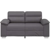 Dvivietė sofa, pilka, 160x81x84 cm, dirbtinė oda