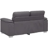 Dvivietė sofa, pilka, 160x81x84 cm, dirbtinė oda