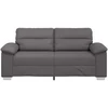 Dvivietė sofa, pilka, 180x81x84 cm, dirbtinė oda