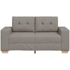 Dvivietė sofa, pilkai pilka, 160x77x82 cm, audinys