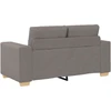 Dvivietė sofa, pilkai pilka, 160x77x82 cm, audinys