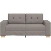 Dvivietė sofa, pilkai pilka, 180x77x82 cm, audinys