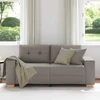 Dvivietė sofa, pilkai pilka, 180x77x82 cm, audinys